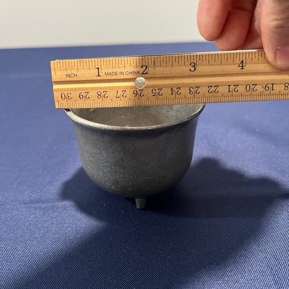 Vintage John Wright Inc. #2042 Cast Pewter Minutare Kettle Caldron Rare - Picture 5 of 5